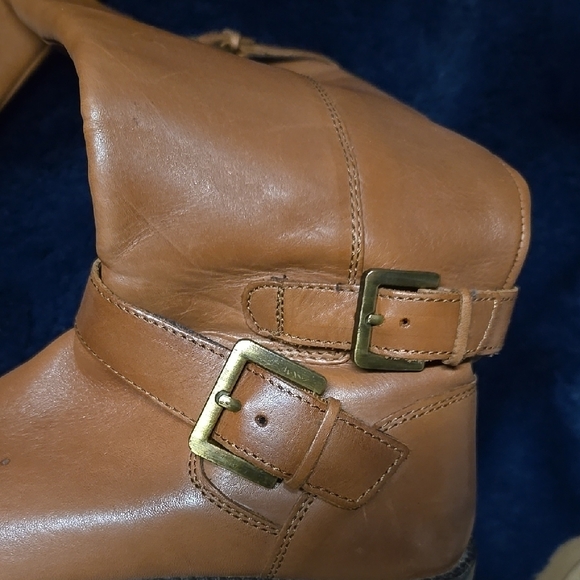 Brown Leather Knee-High Boots - Picture 2 of 6